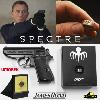 JAMES BOND : SPECTRE - PACK BAGUE SPECTRE OFFICIELLE + PISTOLET PPKS OFFICIEL PROP REPLICA + CIBLE PLIANTE (FACTORY ENTERTAINMENT - UMAREX)