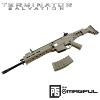 TERMINATOR SALVATION - FUSIL D'ASSAUT MAGPUL MASADA OFFICIEL HAUT DE GAMME TOUT AUTOMATIQUE  (VERSION TRES RARE SOUS LICENCE MAGPUL PTS - A&K AIRSOFT - CYBERGUN)
