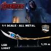 AVENGERS: AGE OF ULTRON - REPLIQUE SCEPTRE DE LOKI ECHELLE 1/1 TOUT METAL AVEC SUPPORT ECLAIRE PAR LEDS (REPRODUCTION ART REPLICAS)