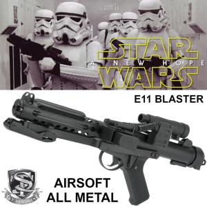 STAR WARS - STORMTROOPER BLASTER E11 TOUT METAL (VERSION AIRSOFT)