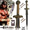 CONAN -  EPEE "SWORD ATLANTEAN" SOUS LICENCE OFFICIELLE FORGE MAIN AVEC LAME AFFUTÉE TRANCHANT (VERSION "WEATHERED" MUSEUM REPLICAS LIMITED - WINDLASS STUDIOS)