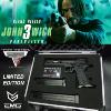 JOHN WICK 3 : PARABELLUM - PISTOLET EMG 2011 TARAN TACTICAL INNOVATIONS LICENCE OFFICIEL LIMITED EDITION + MALLETTE + CHARGEUR LONG (AVEC CERTIFICAT D'AUTHENTICITE)