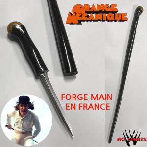 ORANGE MECANIQUE - CANNE EPEE REPRODUCTION AUTHENTIQUE FORGE MAIN EN FRANCE (PRACTICAL - ARTISAN FORGERON - NO LIMITS)