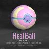 POKEMON - SOIN BALL (HEAL BALL) TOUT METAL OFFICIEL AVEC PRESENTOIR ET FONCTION ELETRONIQUE (DIE CAST - THE WAND COMPAGNY LTD.)