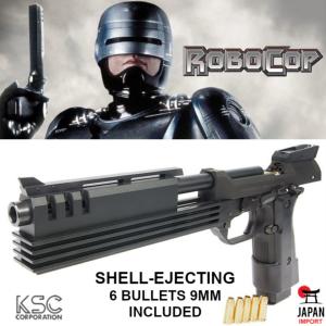 ROBOCOP - PISTOLET AUTO 9 AVEC EJECTION DE DOUILLES & AMORCES LIMITED EDITION (IMPORT JAPAN KSC)
