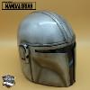  STAR WARS (SERIE) : THE MANDALORIAN - REPLIQUE CASQUE DIN DJARIN "MANDO" FAIT MAIN AVEC EFFET D'USURE ET VIELLISSEMENT (REPRODUCTION ARTISANALE ART REPLICAS)