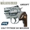 WALKING DEAD (THE) - REPLIQUE RICK GRIMES REVOLVER COLT PYTHON 357 MAGNUM PVC CHROME (REPRODUCTION VERSION AIRSOFT ASG)