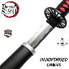DEMON SLAYER: KIMETSU NO YAIBA - REPLIQUE SABRE KATANA TANJIRO KAMADO LAME "DAMAS" FORGE MAIN LIMITED EDITION (FOURREAU ENDOMMAGÉ - REPRODUCTION ART REPLICAS / WINDLASS STEELCRAFTS)
