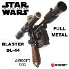 STAR WARS - HAN SOLO BLASTER LOURD DL-44 TOUT METAL LIMITED EDITION (VERSION AIRSOFT CO2 - AW CUSTOM)