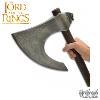 LOTR (LE SEIGNEUR DES ANNEAUX) - HACHE DE COMBAT DU ROHAN OFFICIELLE FORGÉE ACIER CARBONE + SUPPORT BOIS (WAR AXE OF ROHAN - UNITED CUTLERY BRANDS)
