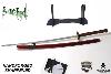 SUCKER PUNCH - REPLIQUE SABRE KATANA BABYDOLL LAME "AFFUTEE" FORGE MAIN + SUPPORT BOIS "OFFERT" (REPRODUCTION ART REPLICAS / WINDLASS STEELCRAFTS)