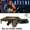 ALIENS - RIPLEY CUSTOM PULSE RIFLE M41A1 TOUT AUTOMATIQUE AVEC COMPTEUR A LED (VERSION SNOW WOLF)