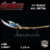 AVENGERS: AGE OF ULTRON - REPLIQUE SCEPTRE DE LOKI ECHELLE 1/1 TOUT METAL AVEC SUPPORT ECLAIRE PAR LEDS (REPRODUCTION ART REPLICAS)