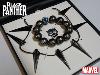BLACK PANTHER - COLLIER GRIFFES DE T'CHALLA ET BRACELET DE PERLES DE KIMOYO OFFICIELS LIMITED EDITION (CLAW NECKLACE & BEAD BRACELET MARVEL ™ - SALESONE)