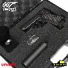 JAMES BOND : SPECTRE - PISTOLET WALTHER PPK/S TOUT METAL AVEC RETOUR DE CULASSE & SILENCIEUX + BAGUE "SPECTRE ORGANIZATION" OFFICIELS + MALLETTE + ECRIN (FACTORY ENTERTAINMENT - UMAREX)