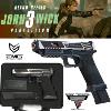 JOHN WICK 3 : PARABELLUM - PISTOLET EMG TARAN TACTICAL INNOVATIONS GLOCK G34 LICENCE OFFICIELLE LIMITED EDITION + MALLETTE (VERSION BI-COLOR)