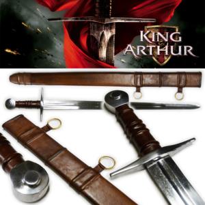 KING ARTHUR - SWORD FIGHTING DELUXE + FOURREAU CUIR MOULE (PRACTICAL - EPEE DE FRAPPE)