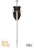 LOTR (LE SEIGNEUR DES ANNEAUX) - NARSIL, EPEE DU ROI ELENDIL OFFICIELLE PLAQUE OR 24 K + SUPPORT BOIS (UNITED CUTLERY)