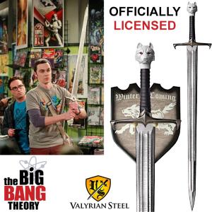 THE BIG BANG THEORY - BOOK LONGCLAW, EPEE DE JON SNOW OFFICIELLE (SOUS LICENCE VALYRIAN STEEL BRANDS / JALIC INC.) 