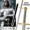 EXCALIBUR (1981) - REPLIQUE EPEE FORGE MAIN "AFFUTEE TRANCHANT" AVEC FOURREAU (PRACTICAL BATTLE READY - REPRODUCTION LEGACY ARMS)