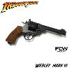 INDIANA JONES - REVOLVER WEBLEY MARK VI TOUT METAL & CROSSE BOIS VERITABLE (FCW AIRSOFT)