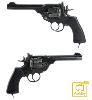 INDIANA JONES - REVOLVER OFFICIEL WEBLEY MARK VI TOUT METAL (AIRSOFT CO2 - VERSION SOUS LICENCE AVEC EFFET VIEILLI)