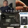JAMES BOND : SPECTRE - PISTOLET WALTHER PPK/S AVEC RETOUR DE CULASSE ET BAGUE "SPECTRE ORGANIZATION" OFFICIELS + MALLETTE + ECRIN (FACTORY ENTERTAINMENT - MARUZEN)