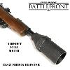  STAR WARS - STORMTROOPER SHOCK BLASTER CA-87 TOUT METAL "PATINEE" & BOIS VERITABLE AVEC MUSETTE A MUNITION EN CUIR (VERSION AIRSOFT RWA - PROTOTYPE PIECE UNIQUE)