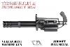 TERMINATOR 2 - MITRAILLEUSE AUTOMATIQUE VULCAN M134-A2 OFFICIELLE TOUT METAL (LONG MACHINE GUN - AIRSOFT - CLASSIC ARMY)