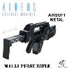 ALIENS: COLONIAL MARINES - HUDSON CUSTOM PULSE RIFLE M41A1 TOUT AUTOMATIQUE AVEC COMPTEUR A LED & MARQUAGES TYPE STICKERS (VERSION SNOW WOLF)