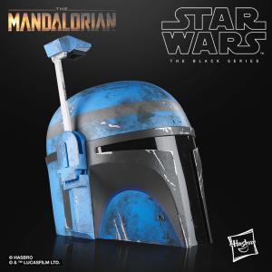  STAR WARS (SERIE) : THE MANDALORIAN - CASQUE AXE WOVES OFFICIEL AVEC FONCTION ELECTRONIQUE (HASBRO - THE BLACK SERIES)