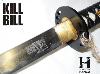 KILL BILL - THE BRIDE (LA MARIEE) KATANA : PACK OFFICIEL HATTORI HANZO SABRE FORGE MAIN (PRACTICAL - LICENCE HATTORI HANZO)