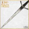 LOTR (LE SEIGNEUR DES ANNEAUX) - DAGUE MORGUL DU ROI SORCIER OFFICIELLE + SUPPORT BOIS DELUXE (MORGUL BLADE OF THE WITCH-KING - LICENCE UNITED CUTLERY BRANDS)