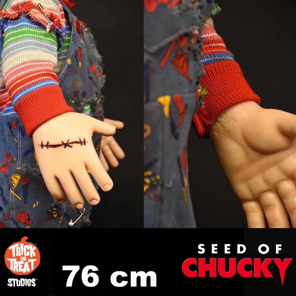 CHUCKY (LE FILS DE) - POUPEE CHUCKY 76 CM OFFICIELLE PROP REPLICA ECHELLE  1/1 (TOT STUDIOS USA - MODELE GRANDE TAILLE)