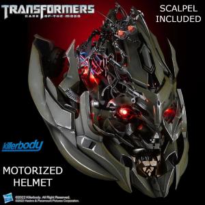 TRANSFORMERS : DARK OF THE MOON – CASQUE INTEGRAL MEGATRON OFFICIEL OUVERTURE MOTORISEE, SON & LEDS + MINI ROBOT SCALPEL + MALLETTE COLLECTOR (TRANSFORMERS™ - HASBRO™ - KILLERBODY)