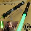 STAR WARS - SABRE LASER QUI-GON AVEC MALLETTE ALUMINIUM (PRACTICAL - LAME AMOVIBLE - COULEUR DE LAME INTERCHANGEABLE - EFFETS SONORES & LUMIERES MULTIPLES)