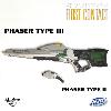 STAR TREK : FIRST CONTACT - PACK PHASER TYPE II & PHASER TYPE III OFFICIELS VERSION CUSTOM  AVEC FONCTION ELECTRONIQUE ET TIR DE CARTOUCHE PVC (ECHELLE 1/1 - NERF LMTD - HASBRO)