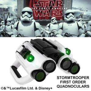  STAR WARS - STORMTROOPER FIRST ORDER QUADNOCULARS JUMELLES PLIABLES OFFICIELLES AVEC ECLAIRAGE LEDS (LICENCE LUCASFILM™ LTD. & DISNEY)