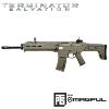 TERMINATOR SALVATION - FUSIL D'ASSAUT MAGPUL MASADA OFFICIEL HAUT DE GAMME TOUT AUTOMATIQUE  (VERSION TRES RARE SOUS LICENCE MAGPUL PTS - A&K AIRSOFT - CYBERGUN)