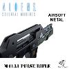 ALIENS: COLONIAL MARINES - HUDSON CUSTOM PULSE RIFLE M41A1 TOUT AUTOMATIQUE AVEC COMPTEUR A LED & MARQUAGES TYPE STICKERS (VERSION SNOW WOLF)