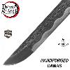 DEMON SLAYER: KIMETSU NO YAIBA - REPLIQUE SABRE KATANA TANJIRO KAMADO LAME "DAMAS" FORGE MAIN LIMITED EDITION (FOURREAU ENDOMMAGÉ - REPRODUCTION ART REPLICAS / WINDLASS STEELCRAFTS)