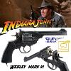 INDIANA JONES - REVOLVER OFFICIEL WEBLEY MARK VI TOUT METAL (AIRSOFT CO2 - VERSION SOUS LICENCE AVEC EFFET VIEILLI)