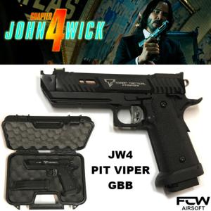 JOHN WICK 4 - PISTOLET PIT VIPER GBB TARAN TACTICAL INNOVATIONS OFFICIEL TOUT METAL AVEC MALLETTE (VERSION TAIWAN FCW AIRSOFT)