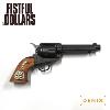 POUR UNE POIGNEE DE DOLLARS (A FISTFULL OF DOLLARS) - REPLIQUE REVOLVER COLT 45 SAA PEACEMAKER TOUT METAL AVEC SERPENTS SUR LA CROSSE (REPRODUCTION VERSION DENIX)