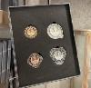  STAR WARS (SERIE) : THE MANDALORIAN - PACK 4 COFFRETS : CREDITS IMPERIAUX, INTERGALACTIQUE, NOUVELLE REPUBLIQUE & MANDALORIEN OFFICIELS TOUT METAL LIMITED EDITION (LICENCE LUCASFILM LTD. & DISNEY+)