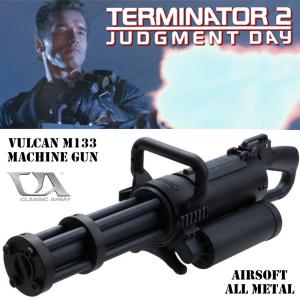 TERMINATOR 2 - MITRAILLEUSE AUTOMATIQUE VULCAN M133 OFFICIELLE TOUT METAL (MACHINE GUN - AIRSOFT - CLASSIC ARMY)