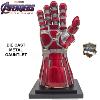 AVENGERS : ENDGAME - REPLIQUE NANO GANTELET HULK TOUT METAL AVEC LEDS + SUPPORT DELUXE (REPRODUCTION ART REPLICAS)