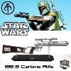 STAR WARS - BOBA FETT REPLIQUE FUSIL BLASTER EE-3 CARBINE RIFLE AVEC SUPPORT "EXCLUSIF" ! (REPRODUCTION ART REPLICAS)
