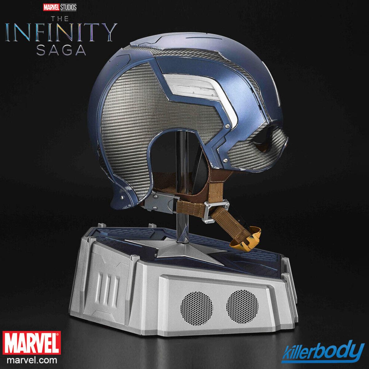 CAPTAIN AMERICA - CASQUE INTEGRAL OFFICIEL + SUPPORT ENCEINTE BLUETOOTH  (MARVEL ™ - KILLERBODY)