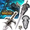 WORLD OF WARCRAFT : WRATH OF THE LICH KING - REPLIQUE EPEE FROSTMOURNE DE ARTHAS DEUILLEGIVRE AVEC SUPPORT BOIS DELUXE (REPRODUCTION ART REPLICAS)
